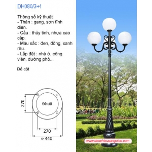Cột đèn trang trí sân vườn CTG-Banian