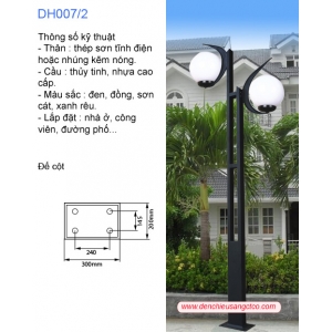 Cột đèn trang trí sân vườn CTG-DC10