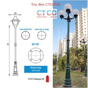 Cột đèn sân vườn  CTG-PINE